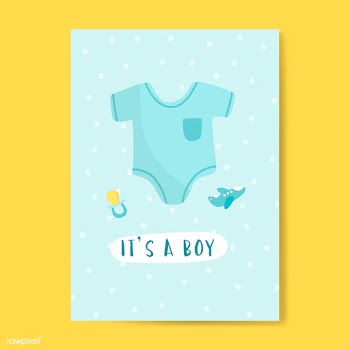 Gender reveal of a boy | Free stock vector - 544553