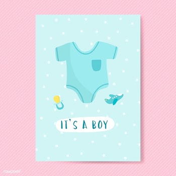 Gender reveal of a boy | Free stock vector - 544565