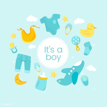 Gender reveal of a boy | Free stock vector - 544577