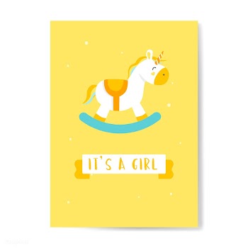Gender reveal of a girl | Free stock vector - 544503