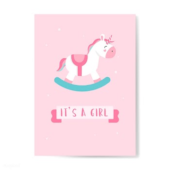 Gender reveal of a girl | Free stock vector - 544571