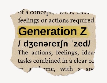 Generation Z ripped dictionary, editable | Free PSD - rawpixel