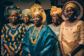 Generative AI. African mother and friends