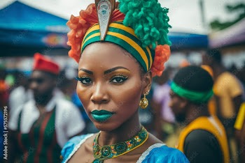 Generative AI. African woman