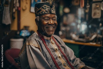 Generative AI. An Ijaw man sitting pretty
