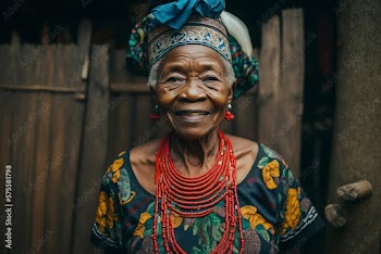 Generative AI. Elder Igbo woman
