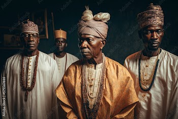 Generative AI. Nigerian men and their father