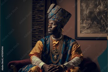 Generative AI. portrait of a man wearing cultural attire