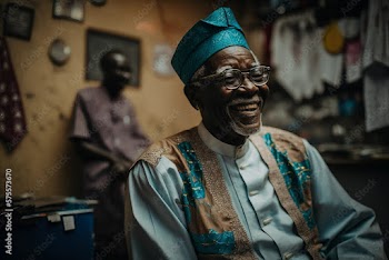 Generative AI. Smiling Yoruba Man