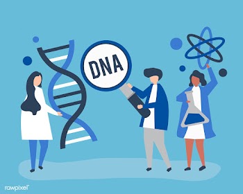 Genetic Scientists conducting research and ex.. | Free stock vector - 480297