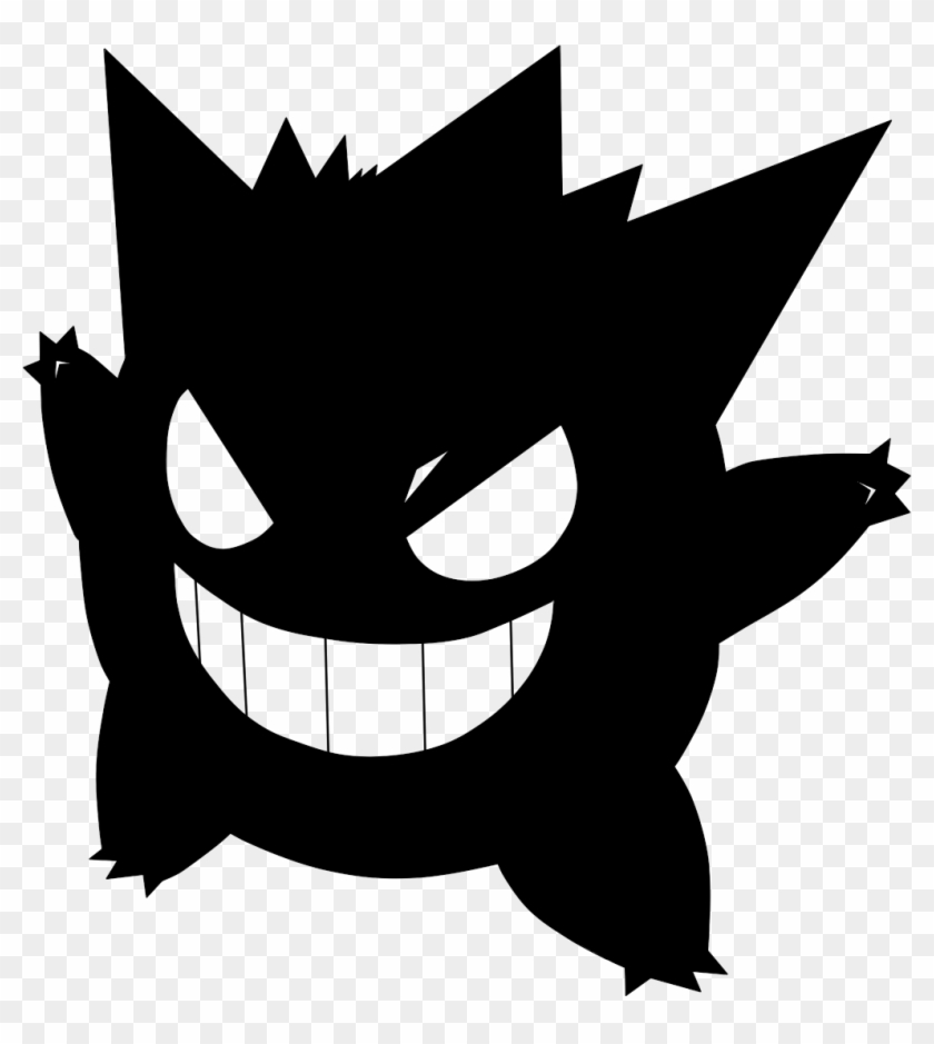 Gengar Decal By Mute-owl - Pokemon Silhouette