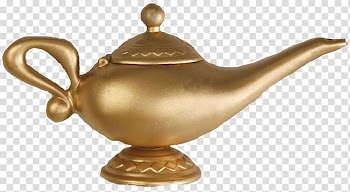 Genie Aladdin Light Oil lamp, aladdin transparent background PNG clipart