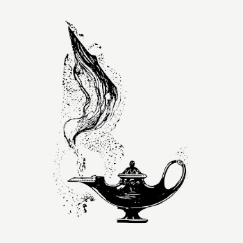 Genie lamp drawing, vintage illustration | Free PSD - rawpixel