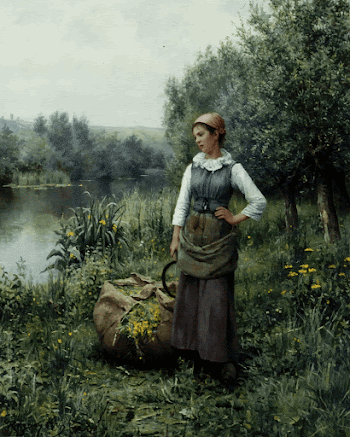 Genre. Female in a landscape | Free Photo - rawpixel