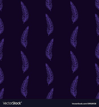 Gentle flower seamless pattern with violet fern vector image