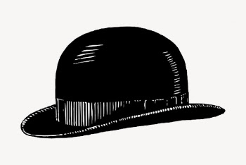 Gentleman hat clipart, vintage illustration | Free Vector - rawpixel
