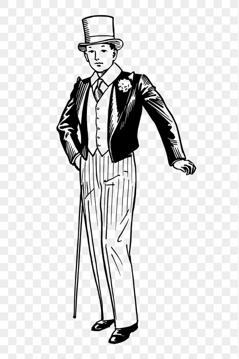 Gentleman png sticker illustration, transparent | Free PNG - rawpixel