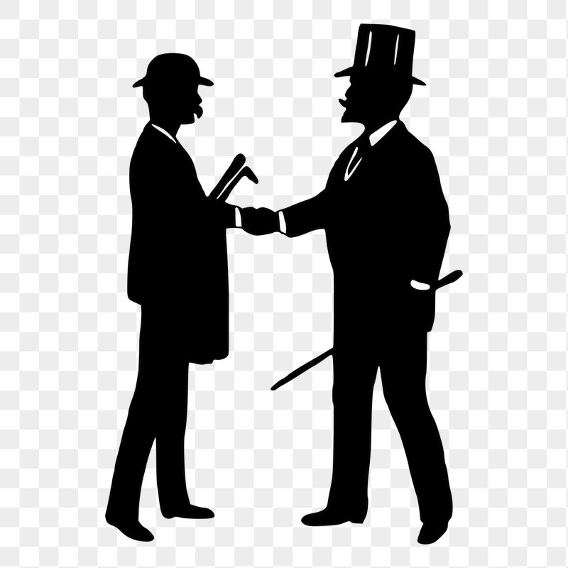 Gentlemen greeting png sticker illustration, | Free PNG - rawpixel