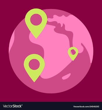 Geo location targeting with gps positioning and vector image