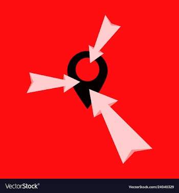 Geo location targeting with gps positioning and vector image