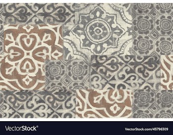 geomatical paisley style repeat design