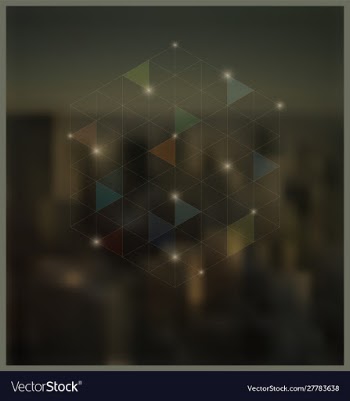 Geometric abstract background vector image