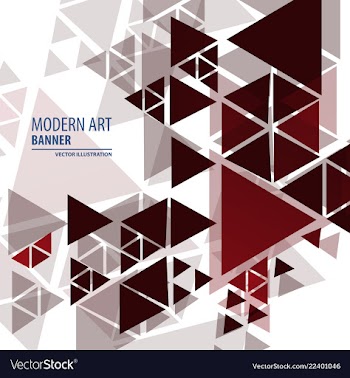 Geometric abstract background with liquid dynamic vector image