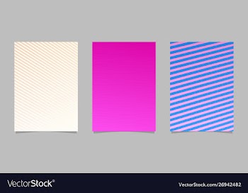 Geometric abstract gradient stripe poster vector image