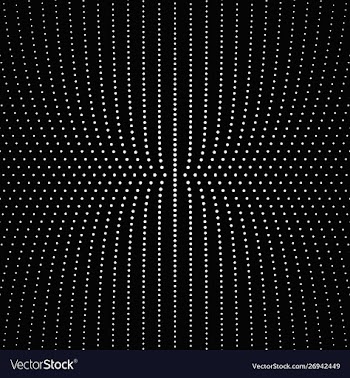 Geometric abstract halftone circular dot pattern vector image