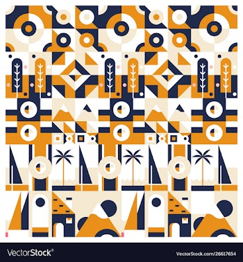 Geometric abstract pattern background vector image