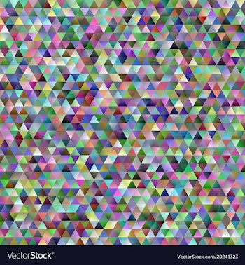 Geometric abstract regular triangle mosaic vector image