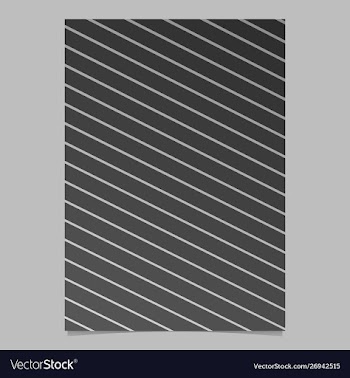 Geometric abstract stripe flyer template vector image
