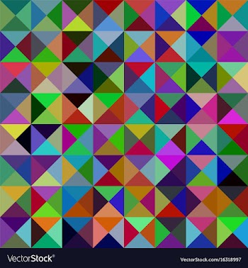 Geometric abstract triangle mosaic pattern vector image