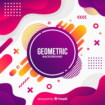 Geometric background Free Vector