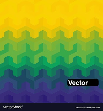 Geometric background in Brazil flag vector image