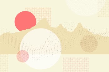 Geometric background in japanese style Free Vector
