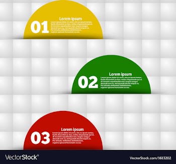 Geometric background with colored stickers vector image