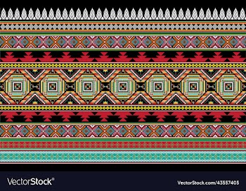 geometric background with sacral tribal