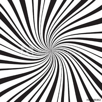 Geometric background with thin and thick radial rays, lines or stripes swirling around center