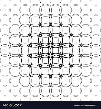 Geometric black and white pattern background vector image