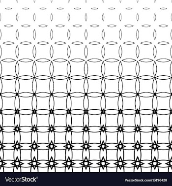 Geometric black and white pattern background vector image