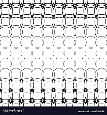 Geometric black and white pattern background vector image