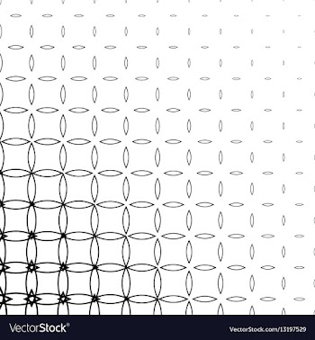 Geometric black and white pattern background vector image