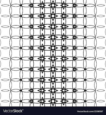 Geometric black and white pattern background vector image