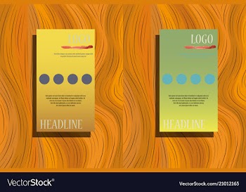Geometric brochure template design cover layout vector image