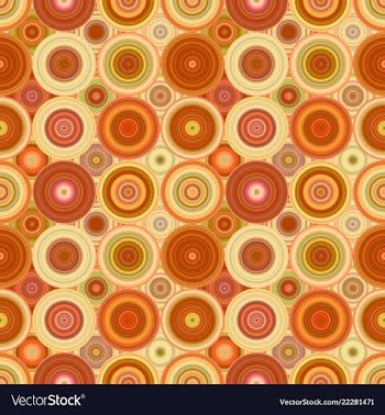 Geometric circle mosaic pattern background vector image