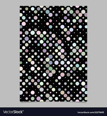 Geometric circle pattern background brochure vector image
