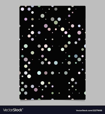 Geometric circle pattern brochure background vector image