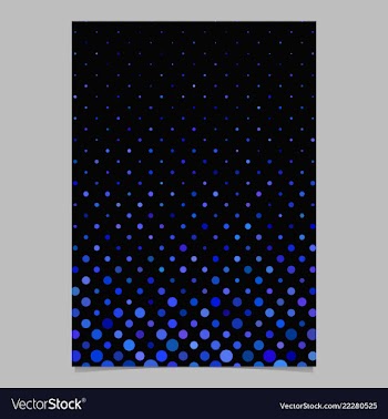 Geometric circle pattern flyer template vector image