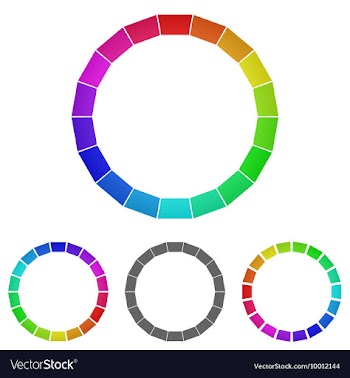 Geometric Circular Logo Set vector image